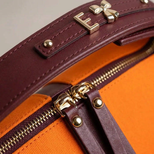 Charm Çanta / Turuncu Kanvas