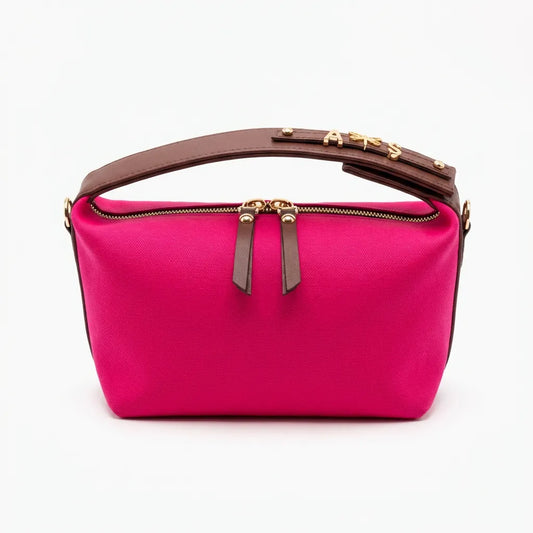 Charm Çanta / Pembe Kanvas