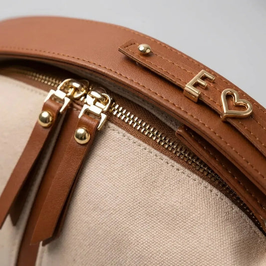 Charm Çanta / Bej Kanvas