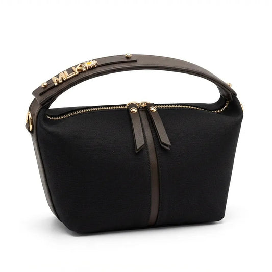 Charm Çanta / Siyah Kanvas