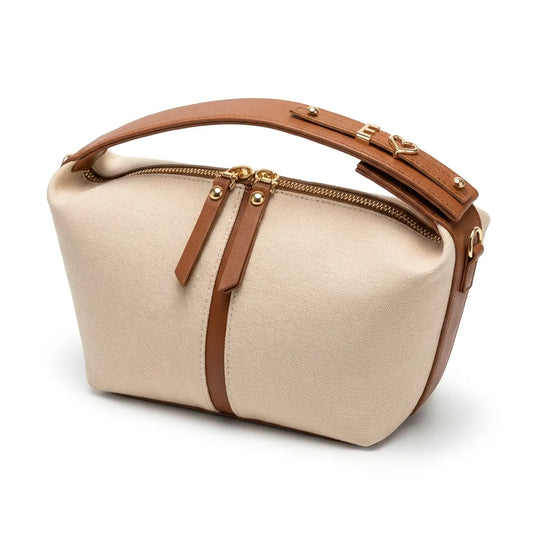 Charm Çanta / Bej Kanvas