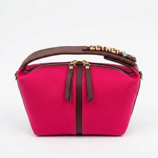 Charm Çanta / Fuşya Kanvas