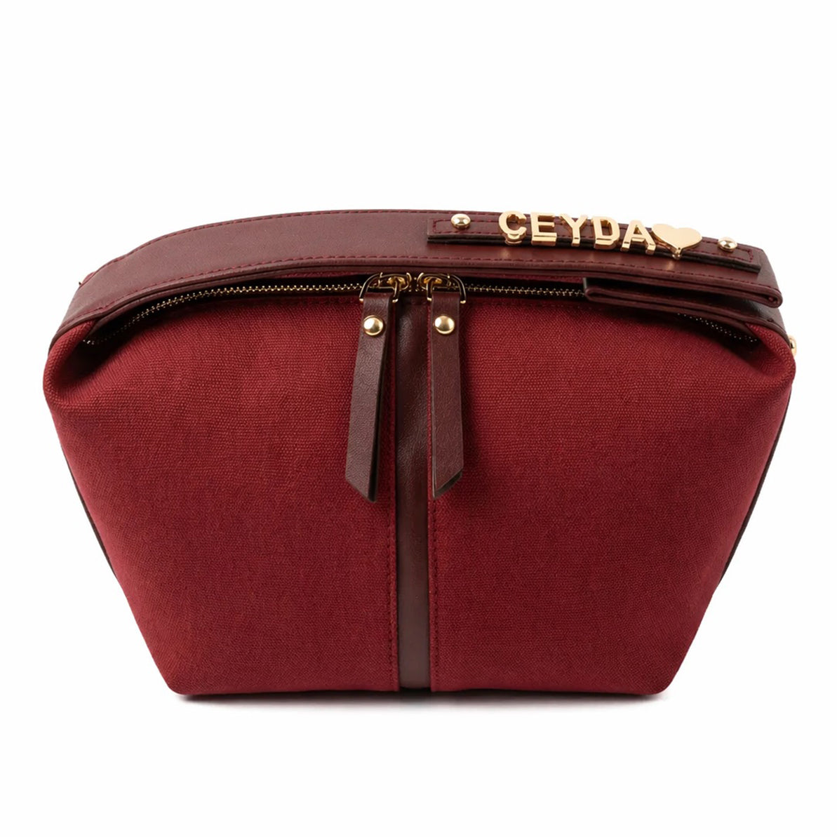 Charm Çanta | Bordo Kanvas