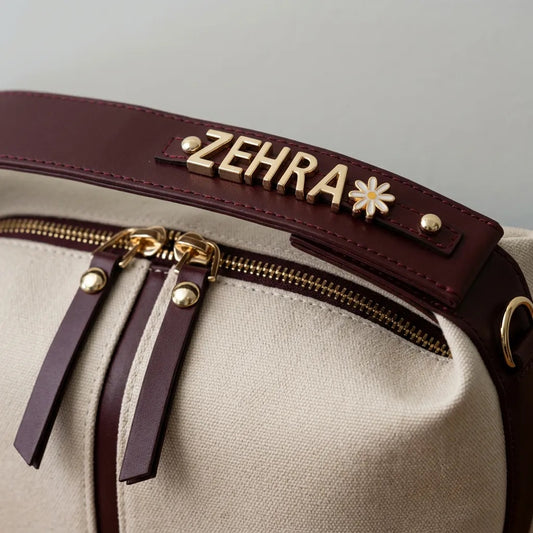 Charm Çanta / Bej Kanvas