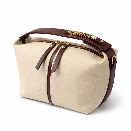 Charm Çanta / Bej Kanvas