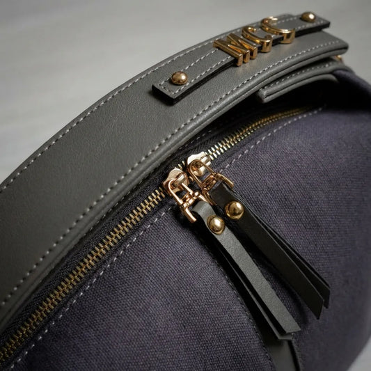 Charm  Çanta / Gri Kanvas